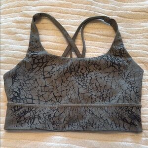 Women's Gray Crisscross Sports Bra